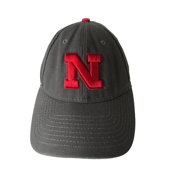 adidas Other - Nebraska Cornhuskers Baseball Red White Adidias Vintage Cap Hat Truckers Stretch